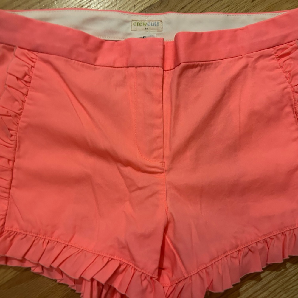 NWT Ruffle front girls size 12 Crewcuts shorts